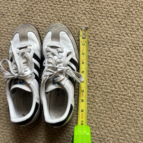 Adidas samba white and black womens 7 1/2 sneaker mens 6 - Picture 6 of 7